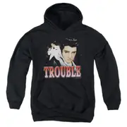 Hoodie - TROUBLE Pull-Over Sweatshirt classic pure cotton