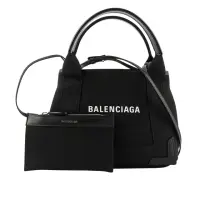 在飛比找momo購物網優惠-【Balenciaga 巴黎世家】NAVY CABAS帆布二