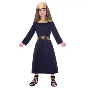 Egyptian Pharaoh Costume Boy Size 8-10 Years Dress Collar Belt & Headpiece