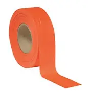 (2 Pack) Fluorescent Flagging Tape - Blaze Orange