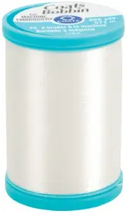 Coats Polyester Bobbin Thread 625yd-White S978-0100