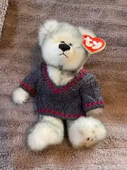 TY Attic Treasures ~ FAIRBANKS~ Sweater Bear ~ Jointed Bear ~ NWT