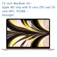 在飛比找PChome24h購物優惠-13-inch MacBook Air: Apple M2 