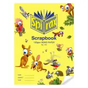 Spirax No.150 100GSM Bond Paper Scrapbook 64 Pages Australian Animals Notebook