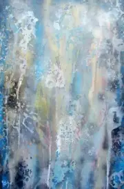 Modernist LARGE ABSTRACT PAINTING Expressionist MODERN ART CLIMAX FOLTZ