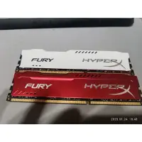 在飛比找蝦皮購物優惠-fury hyperX ddr3 8g×2