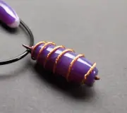 Copper Sacred Measurement Inspiration Amazonite Crystal Bead Pendant Necklace