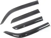 Window Visor Fit for Nissan Titan 2004-2021 Side Window Wind Deflectors Visors Black Rain Guard Door Visor Vent Shades Dark Ventvisor (Color : for 04-15 Crew Cab)