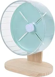 Totority 1 Set Silent Hamster Wheel with Stable Base Compact Chinchilla Exercise Wheel for Rats Pets for Interactive Fun Joyful Living Environment
