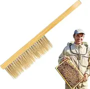 Bee Hive Brush, Wooden Handle Beekeeping Brush with Double Rows, Beekeeping Beginners Equipment Apiculture Hive Maintenance Tools for Honey Factory, Garden