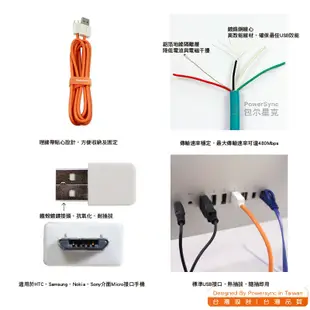 【福利品】群加 PowerSync Micro USB 手機充電線/傳輸線/超軟線/1.5M (USB2-ERMIB15