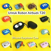 在飛比找蝦皮購物優惠-適用於機器人 Airbuds T20 保護套卡通熊蛋糕軟矽膠