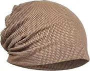 [WOFASHPURET] Sun Turban Cap Dual-use Hat Hat Scarf Beanie Hat Breathable Cap Warm Hat for Women Coffee Lightweight Breathable