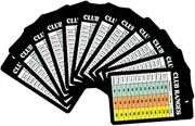 Happyyami 12 Sheet Golf Scorecards Large Font Paper Sunlight Readable for Golf Training
