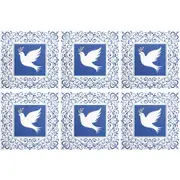 6x LVD Trivet Vintage Blue Decorative Tableware/Serveware Home Kitchen Decor
