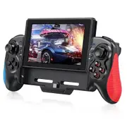 Wireless Controller for Nintendo Switch Joy-Con Handheld Mode, Switch Ergonomic Grip w/ 6-Axis Gyro, Turbo, Double Motor Vibration