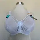 Bali Minimizer Bra Style 3562 Size 48DD White Satin Tracings Underwire New NWT