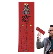 Rurunklee 2025 Tai Sui Card,Chinese New Year Talisman Cards - Snake Year Protective Cards for Home Decor, Feng Shui Good Luck Paper Cards, Fortune Amulet Card