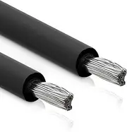 InLine 6 mm² Solar Cable, 50 m, Installation Cable, Sold by The Metre, Black, H1Z2Z2-K, Photovoltaic, UV-Resistant and Durable, 94650S