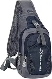 Staright Men Sling Backpack Chest Crossbody Bag Shoulder Bag Travel Sports Gym Daypack