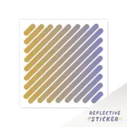 Reflective Frame Stickers Safety Decal MTB Bike Mountain Biking ORANGE PURPLE