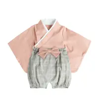 在飛比找momo購物網優惠-【Baby 童衣】任選 寶寶造型服套裝 二件式日本和服套裝 