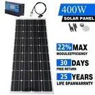 12V 400W Fixed Solar Panel Kit Mono Home Boat Caravan Camping Charger Controller