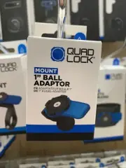 QUAD LOCK® RAM MOUNT PHONE "1” BALL ADAPTOR" HOLDER MOTORCYCLE SCOOTER BICYCLE