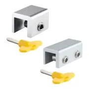 4x Punch-free Sliding Window Locks Move Window Safety Lock Sliding Sash Stopper