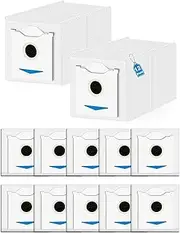 12 Pack Dust Bag Compatible with ECOVACS DEEBOT N30 Omni/N30 PRO Omni Robot Vacuum Cleaner, 4 Layers Effective Filtration for Deebot N30 Omni Dust Bag