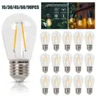 E27 LED Bulbs Outdoor Light Bulb 2W S14 for Festoon String Lights 15/30/60/90PCS