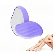 Crystal Hair Eraser for Women and Men, Crystal Hair Remover Painless Exfoliation, Magic Hair Eraser for Back Arms Leg, Portable Mild Hair Remover, Reusable & Washable (Purple)