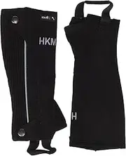 [HKM] SPORTS EQUIPMENT Unisex_Adult Reitletten -Special- aus Wildlederimitat9195 Schwarz/grauXXL Trouser, Black/Grey, XXL