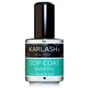 Karlash Quick Dry Fast Drying Super Shiny Nail Polish Top Coat 0.5 oz 15ml
