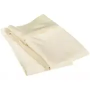 Egyptian Cotton 1200 Thread Count Solid Pillowcase Set Standard-Ivory
