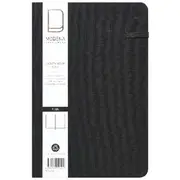 Modena A5 Linen Plain Notebook Black
