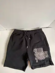 $390 Heron Preston Color Blocks Black Sweat Shorts Mens Size Small