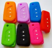 3 BUTTON SILICONE FLIP CAR KEY COVER FIT TOYOTA ECHO COROLLA TARAGO CAMRY RAV4