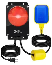 Sump Pump Alarm 110dB Loud High Water Alarm Large Red LED Indicator 10Ft Level
