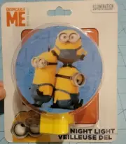 Despicable Me Brand: LED Plug-In Night Light w/ 3 Minions - New & Free Shipping