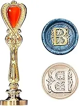 Letter B Sealing Wax Stamp, Wax Seal Stamp B, Gold