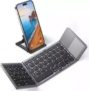 JOMAA Foldable Wireless Mobile Phone Keyboard Ultra Slim Touchpad Bluetooth...