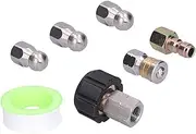 Drain Hose Sewer Jetter Kit Flexible Strong 10 Meter Pressure Washer Quick Connector Nozzle Accessories