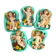Angel Baby Silicone Mold Cake Decors Chocolate Candy Polymer Clay Making Molds
