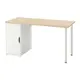 IKEA 書桌/工作桌, 松木效果/白色, 140x60 公分