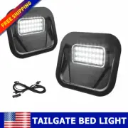 Full LED White Tailgate Step Kit For 2019-2025 GMC Sierra MultiPro 84347814 2PC