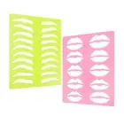 Women Eyebrow Lip Shape Stencils Template Eyebrow Shape Practice Shaper Tool QF
