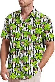 [Generic] Custom Shirts Mens Design Your Own Shirt Add Your Image (M-3XL) - Personalized Prints Photo Front/Back Beach Shirts - Funny Printed Summer Tops Shirt for Holiday Dailywear Streetwear