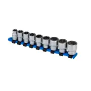 9 Pcs of Kincrome 3/8" Drive Bolt Extractor Socket Set - Metric Chrome Plated