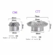 Milling Machine Accessories Lifting Gear C77 / C96 Helical Mill Gear Parts